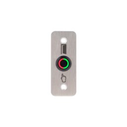 LED-es mikrokapcsolós nyomógomb pajzzsal - NO -fekete- piros-zöld - cseppálló (IP65) PBK-B-19-NO-bk(LED)-rdgn