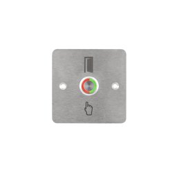 LED-es mikrokapcsolós nyomógomb pajzzsal - NONC - piros-zöld - cseppálló (IP65) PBK-C-19-NONC(LED)-rdgn