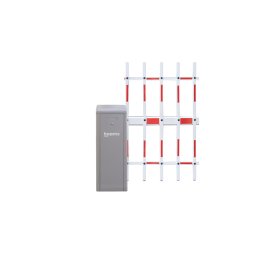 Sorompó szett – 4m alsó-felső rácsos karral balos 24V DC vezérlő és szervo motor BXB-E30DZE-BL-gy-3F4-L
