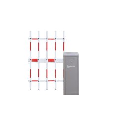 Sorompó szett – 4m alsó-felső rácsos karral jobbos 24V DC vezérlő és szervo motor BXB-E30DZE-BL-gy-3F4-R
