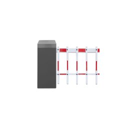 Szervo motoros sorompó - ipari helyekre - 4,5m alsó rácsos kar - szürke sorompótest - balos BXB-S18CB02I-gy-2F4.5-L