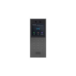 Akuvox társasházi IP kaputelefon kültéri egység , 4'' kijelző, érintőgombok, tasztatúra, szürke X912S