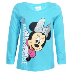 Disney Minnie egér póló glitteres türkíz