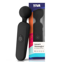 Yiva Smart Wand akkumulátoros masszírozó gép, melegítő funkcióval (fekete).