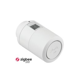 Danfoss Ally elektromos radiátor termosztát, M30 és RA adapterekkel, Zigbee 3.0 014G2420