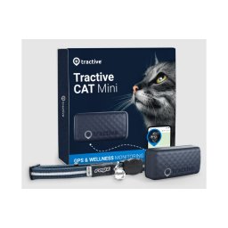 Tractive CAT Mini nyomkövető macskáknak 3 kg felett aktivitásmérővel sötétkék színben biztonsági nyakörvvel TRCAT5DB