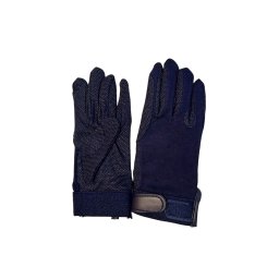 Pamut lovaglókesztyű - Navy Blue , XS