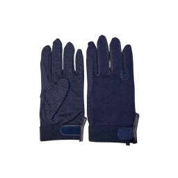 Pamut lovaglókesztyű - Navy Blue , L