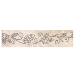 Dekor csempe, 2502-0939, bézs, fényes, 4,5 x 25,2 cm
