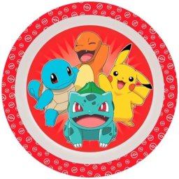 Pokémon Red műanyag micro lapostányér