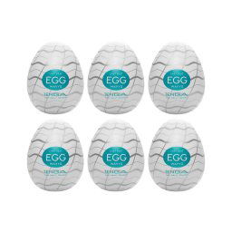 TENGA Egg Wavy II - tojás maszturbátor (6db)