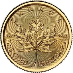 Maple Leaf (2025) - 1/10 Oz - arany befektetési érme