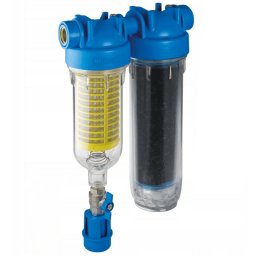 Hydra 7" Rainmaster RAH DUO csatlakozás 1" + LA aktív szénnel öntisztító esővíz és kútvíz szűrő