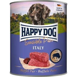 Happy Dog Pur Italy - Bivalyhúsos konzerv (6 x 800 g) 4.8kg