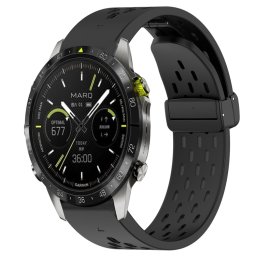 AIRY szilikon szíj Garmin Epix Pro Gen 2-hez 47mm fekete