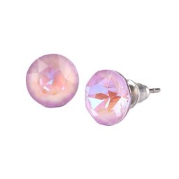ART CRYSTELLA Fülbevaló, orgonalila opál SWAROVSKI(R) kristállyal, 8 mm, ART CRYSTELLA(R)