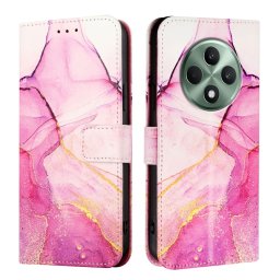 ART MARBLE Pénztárcahuzat Oppo Reno12 FS-hez 5G PURPLE