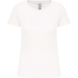 Kariban organikus kereknyakú rövid ujjú Női póló KA3026IC, White-3XL