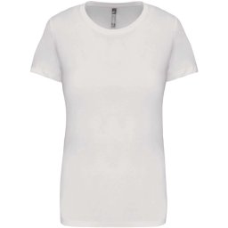 Kariban rövid ujjú környakas Női pamut póló KA380, White-XL