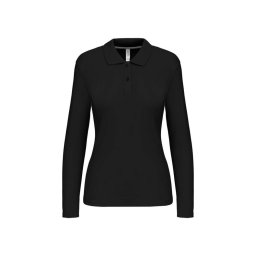 Kariban hosszú ujjú galléros Női piké póló KA244, Black-XL