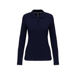 Kariban hosszú ujjú galléros Női piké póló KA244, Navy-XL