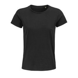 SOL'S PIONEER rövid ujjú Női póló organikus pamutból SO03579, Deep Black-XL