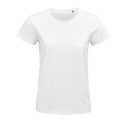 SOL'S PIONEER rövid ujjú Női póló organikus pamutból SO03579, White-L