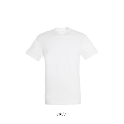 SOL'S REGENT unisex kereknyakú rövid ujjú pamut póló SO11380, White-L