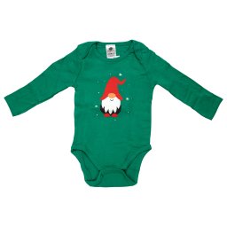 Hosszú ujjú gyerek body CHRISTMAS BOYS zöld - különböző méretekben Méret: 86 - 92