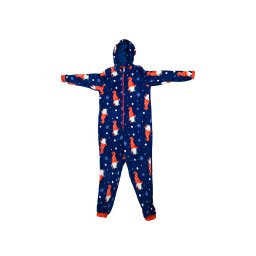 Női karácsonyi kezeslábas CHRISTMAS ONESIE kék - különböző méretekben Méret: XL