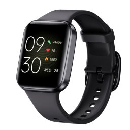 FitMate™ Q23 - Fekete, Fekete Cserélhető Szilikon szíjjal