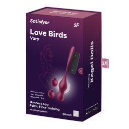 Satisfyer Love Birds Vary variálható vibrációs gésagolyó páros, távirányítóval (piros) (APP-os).