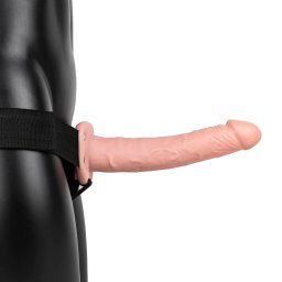 Vibrating Hollow Strap-On without Balls - 10" /24,5 cm Felcsatolható vibrátor