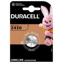 Lítium eldobható elem, gombelem, CR2450, Duracell, buborékcsomagolás, 1 db, 42445
