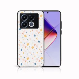 PROTEMIO MY ART Védőburkolat a Infinix-hez Note 40 Pro ORANGE TERRAZZO (165)