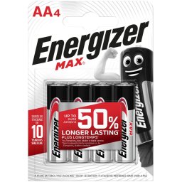 Energizer Max Alkáli Ceruza Elem AA B4