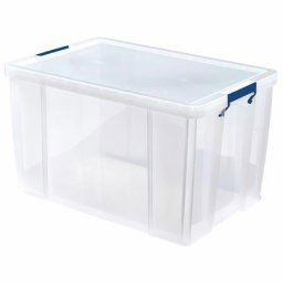 FELLOWES Műanyag tároló doboz, átlátszó, 85 liter, FELLOWES, "ProStore(TM)"
