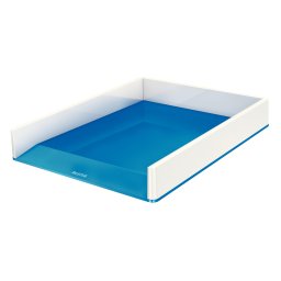 LEITZ kétszínű tárolódoboz WOW, fehér/kék