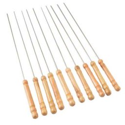 10 Db Fa+ Fém Saslik Nyárs 30 Cm-es (2187)