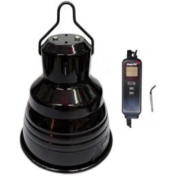 Giangarden terrárium lámpabura digitális vezérlővel (100 W | E27 kerámia izzófoglalattal | Átmérő: 14 cm; Magasság: 15 cm)