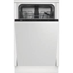 Beko DIS35025 Beépíthető mosogatógép, 10 teríték,11.9 L,5 prog.,48 dB,E,Alsó evőeszk.,45 cm, Autom.ajtónyit.nélkül