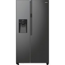 Gorenje NRR9185ESBXL Side-by-side hűtőszekrény E Energiaosztály, Hűtő: 376L, Fagyasztó: 190L, Nofrost, Zajszint: 39 dB, Szél: 91.5 cm, Mag: 178.6 cm, Mély: 69.8 cm, Digitális kijelzővel