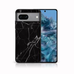 PROTEMIO MY ART Védőburkolat Google Pixel 8 BLACK MARBLE-hoz (142)