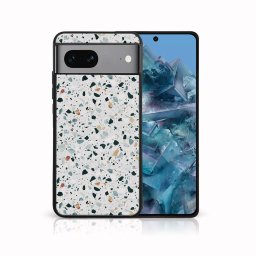 PROTEMIO MY ART Védőburkolat a Google Pixel 8-hoz GREY TERRAZZO (163)