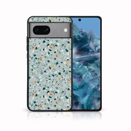 PROTEMIO MY ART Védőburkolat a Google Pixel 8-hoz BLUE TERRAZZO (164)