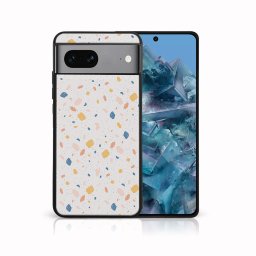 PROTEMIO MY ART Védőburkolat a Google Pixel 8 ORANGE TERRAZZO-hoz (165)