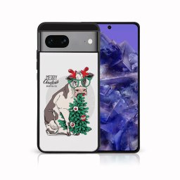 PROTEMIO MY ART Borító karácsonyi mintával Google Pixel 8a VIDÁM CHRISTMAS (074)