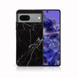 PROTEMIO MY ART Védőburkolat Google Pixel 8a BLACK MARBLE-hoz (142)