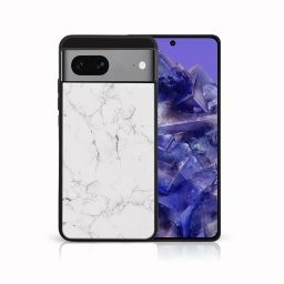PROTEMIO MY ART Védőburkolat Google Pixel 8a WHITE MARBLE-hoz (144)