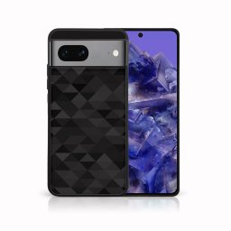 PROTEMIO MY ART Védőburkolat a Google Pixel 8a-hez BLACK TRIANGLES (232)